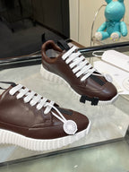 H Striped Leather Sneakers