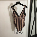 Stripped Swimsuit