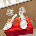 Cleo Crystal Strap Sandals