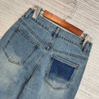 Wide-Leg Denim Jeans