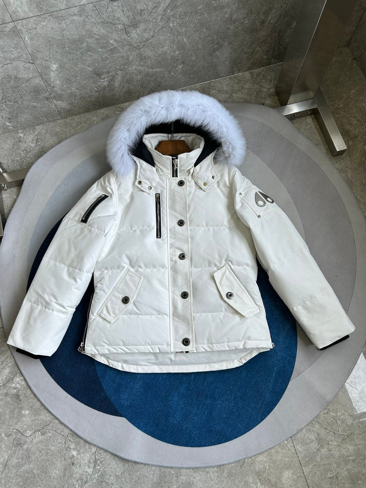 Fur-Hood Puffer Jacket
