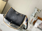 Embossed Leather Shoulder Bag